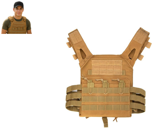 Chaleco Táctico Militar Porta Placas Molle Airsoft Paintball