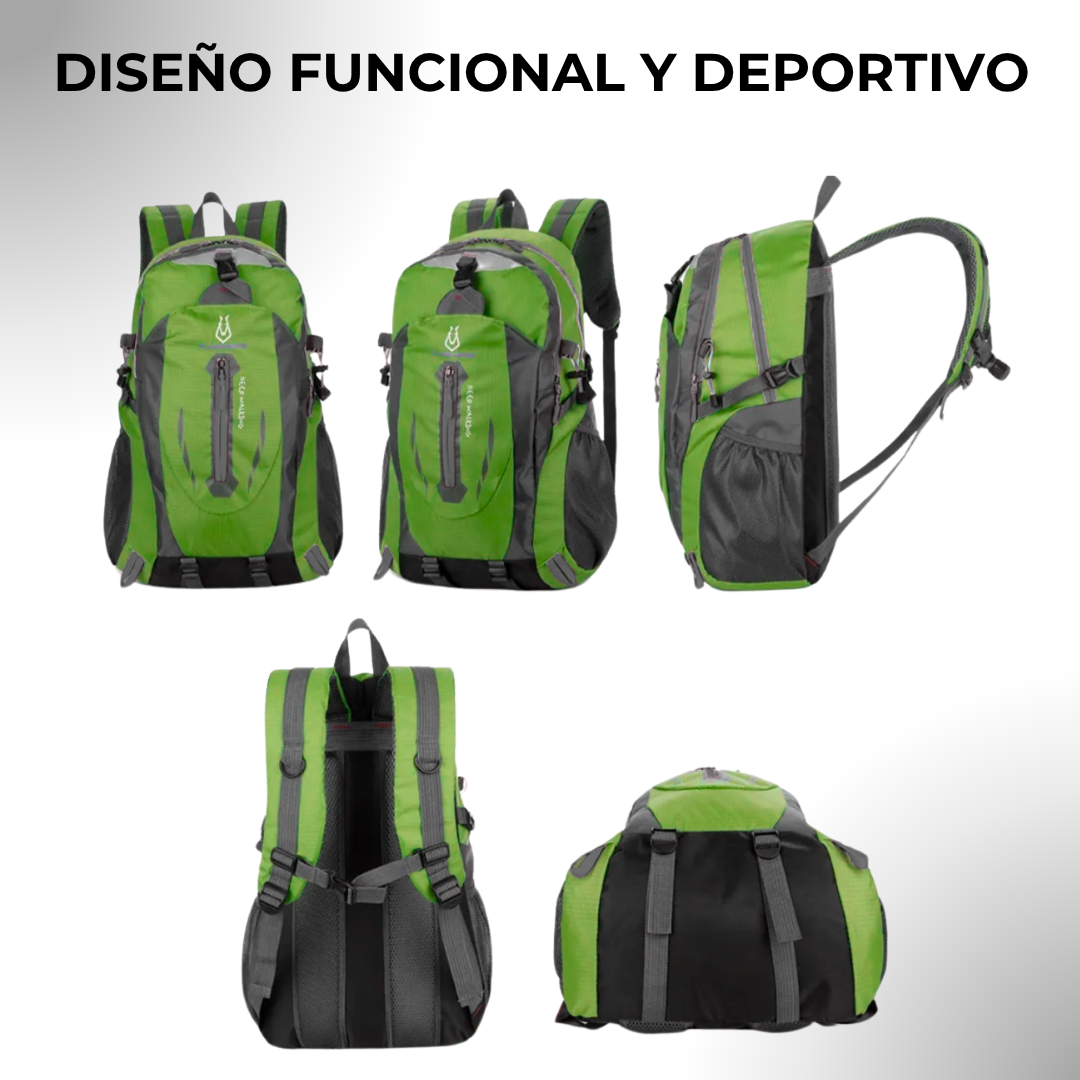 Mochila Outdoor Mujer 30l Impermeable Senderismo Camping Fucsia Liso