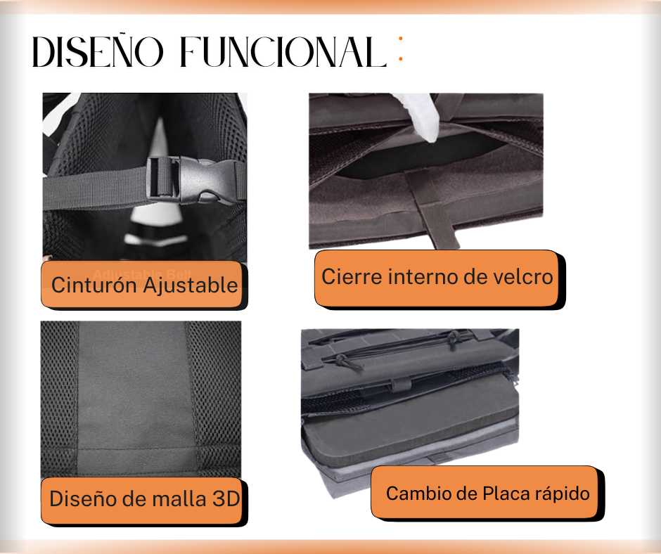 Chaleco Táctico Militar Porta Placas Molle Airsoft Paintball