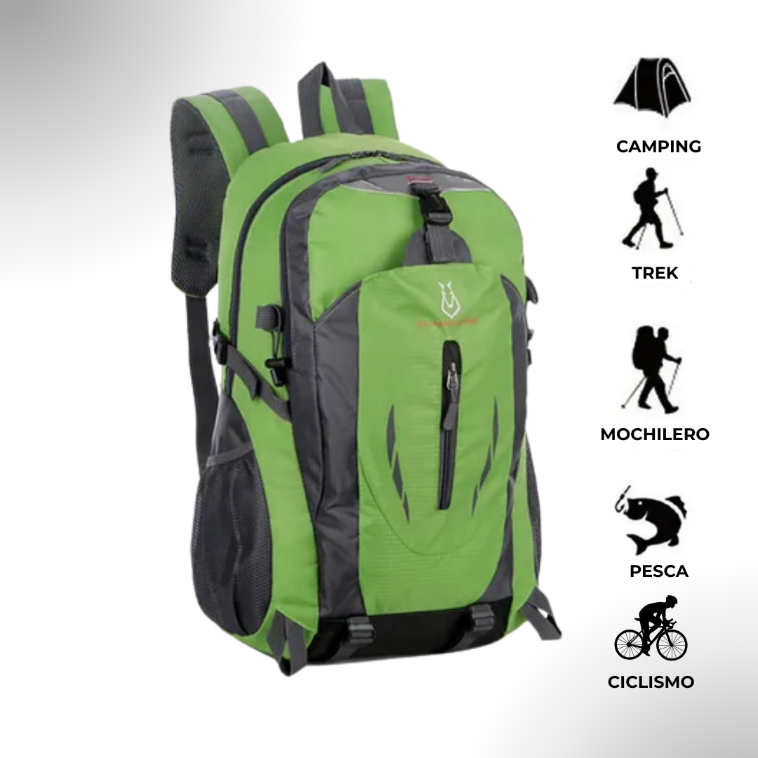 Mochila Outdoor Mujer 30l Impermeable Senderismo Camping Fucsia Liso