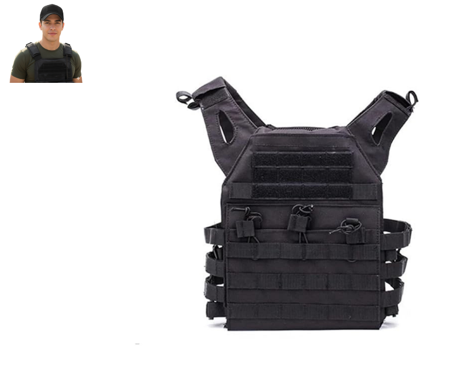 Chaleco Táctico Militar Porta Placas Molle Airsoft Paintball