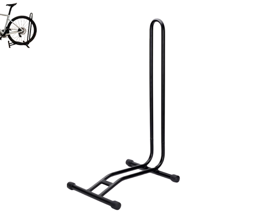 Soporte Bicicleta Piso Vertical Plegable Bicicletero Hogar Negro