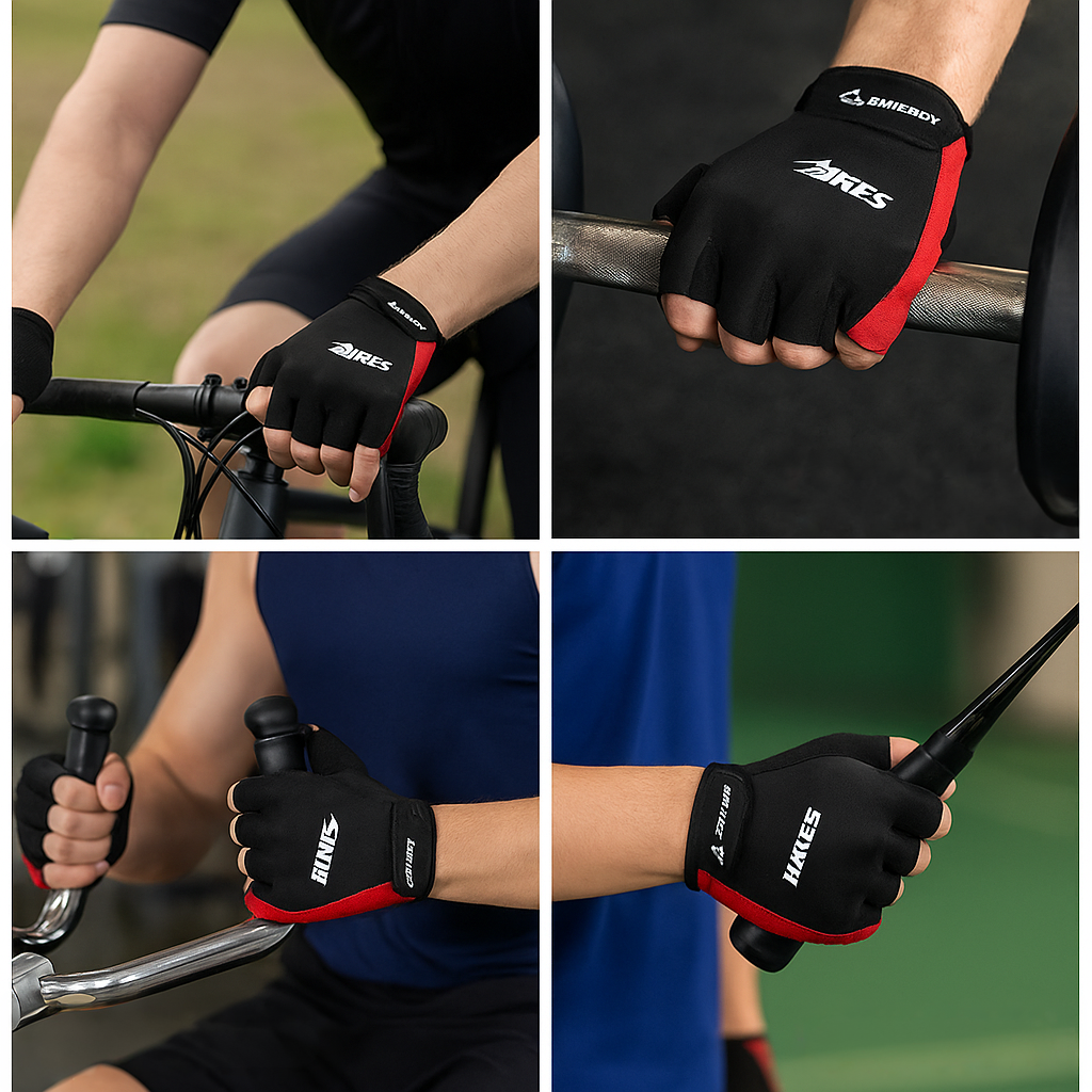 Guantes Ciclismo Gel Cortos Mtb Ruta Spinning Fitness Bike Rojo M Agregar a favoritos $ 11.490