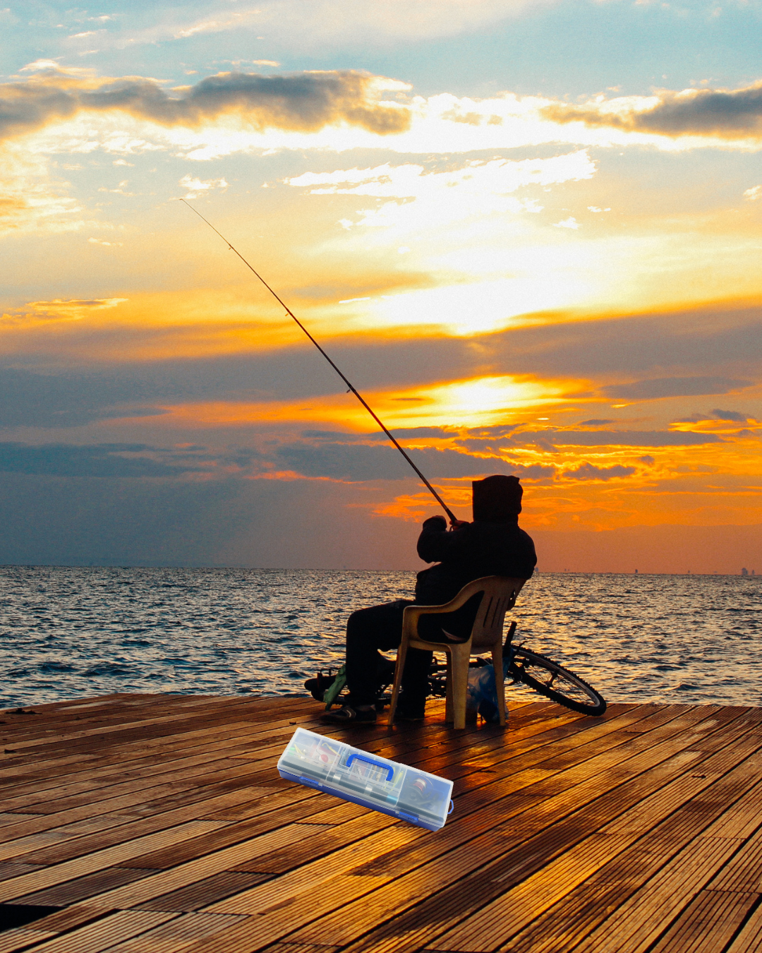 Kit de Pesca Completo con Caña Telescópica 2.10m + Carrete + Accesorios