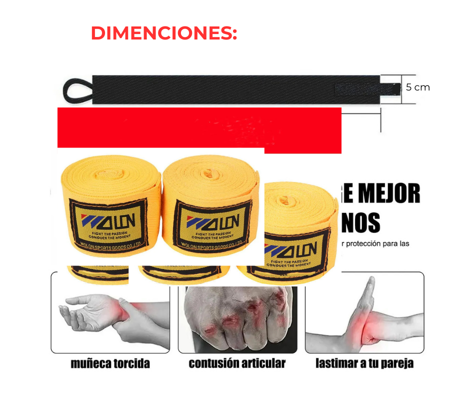 Vendas Boxeo Elásticas Vendaje Kickboxing Accesorios Mma Box