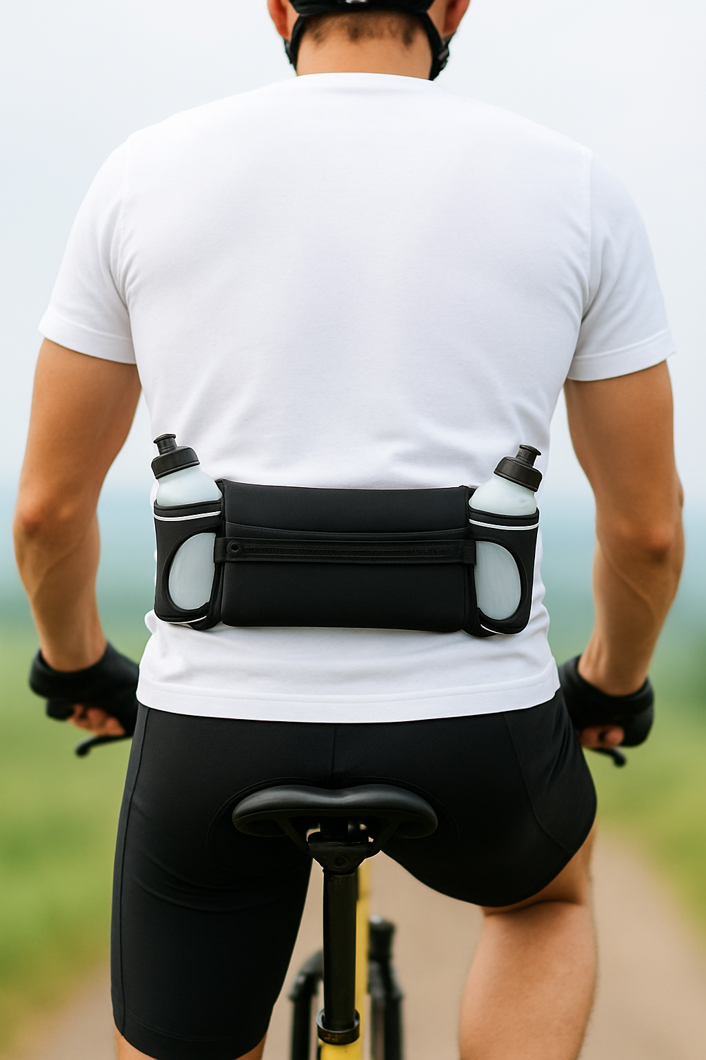 Cinturón de Hidratación con 2 Botellas 300ml - Running, Ciclismo, Trekking