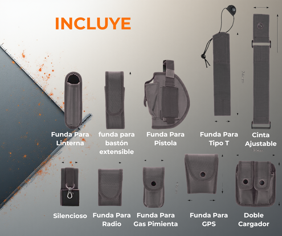 Cinturón Táctico 10 En 1 Seguridad Airsoft Outdoor