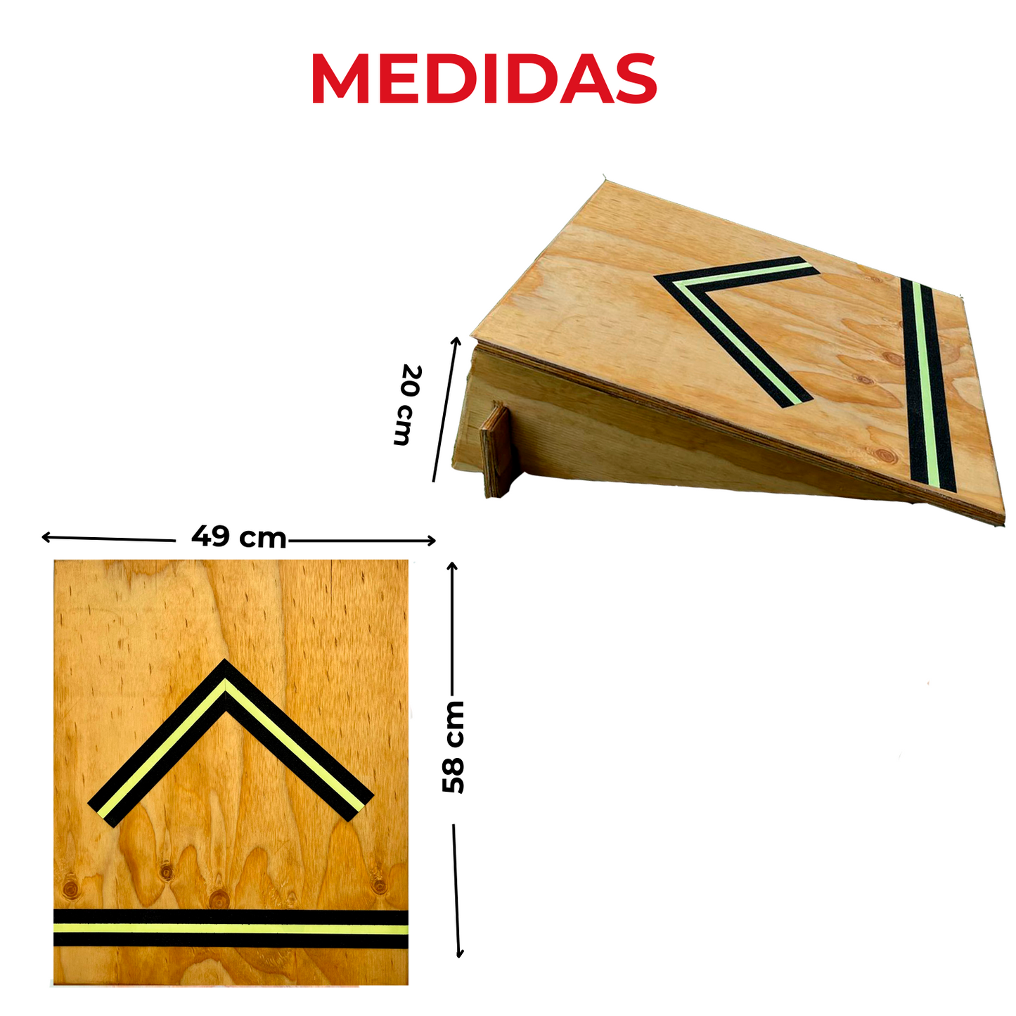 Rampa Skate Plegable Madera Bicicleta Scooter Bmx Mini Rider