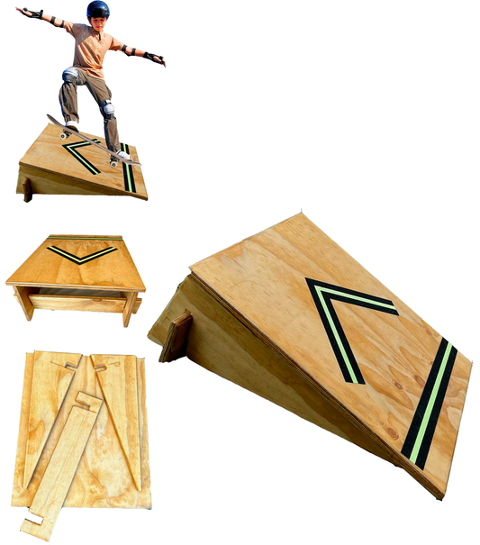 Rampa Skate Plegable Madera Bicicleta Scooter Bmx Mini Rider